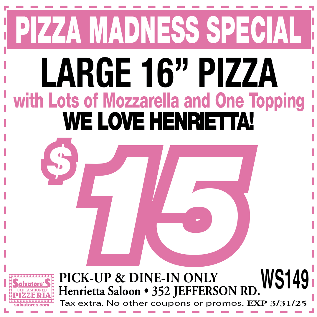 Henrietta Coupons | Salvatore's Pizzeria